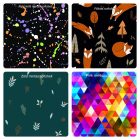 Basic softshell pulcsi mintás nyakrésszel